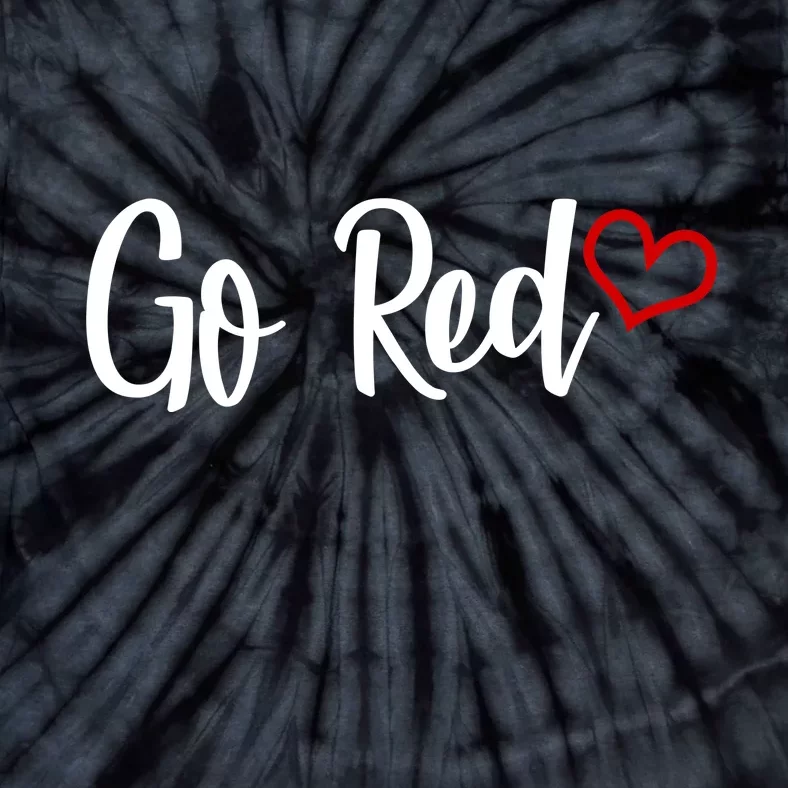 Go Red Heart Health Awareness Logo Tie-Dye T-Shirt