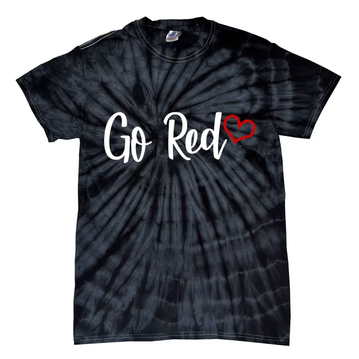 Go Red Heart Health Awareness Logo Tie-Dye T-Shirt