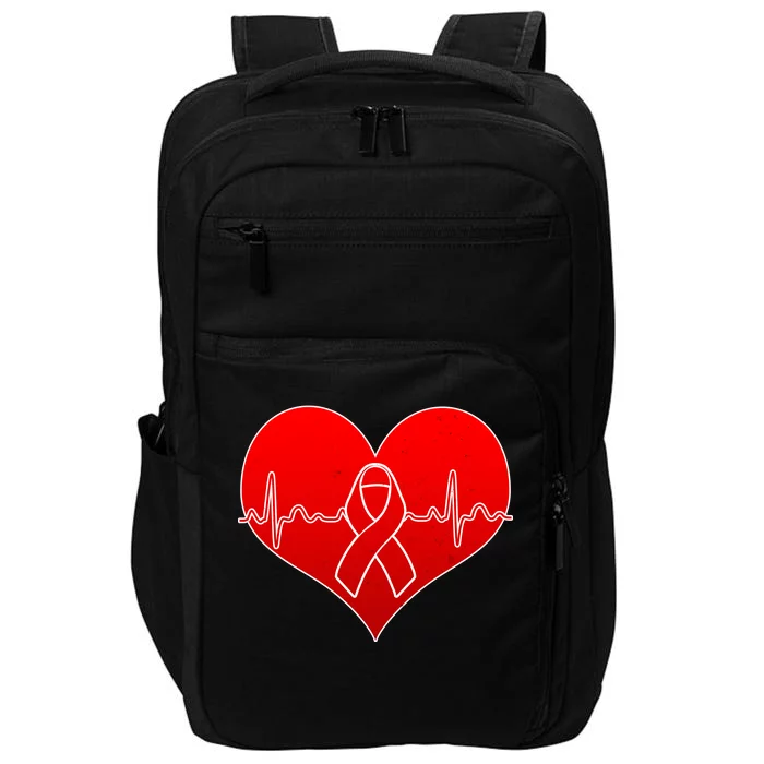 Go Red Heart Health Awareness Pulse Impact Tech Backpack