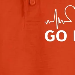 Go Red Pulse Heart Disease Awareness Dry Zone Grid Performance Polo