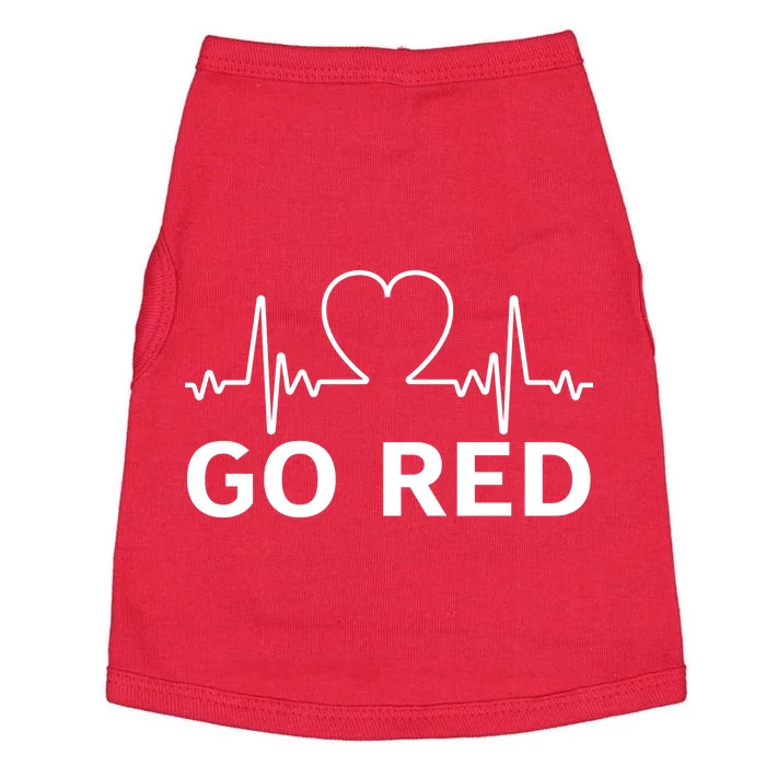 Go Red Pulse Heart Disease Awareness Doggie Tank