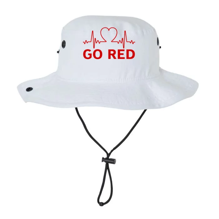 Go Red Pulse Heart Disease Awareness Legacy Cool Fit Booney Bucket Hat