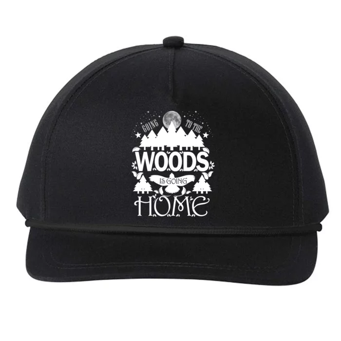 Go To The Woods Is Going Home Snapback Five-Panel Rope Hat