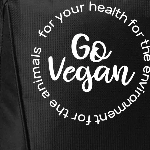 Go Vegan For Life City Backpack