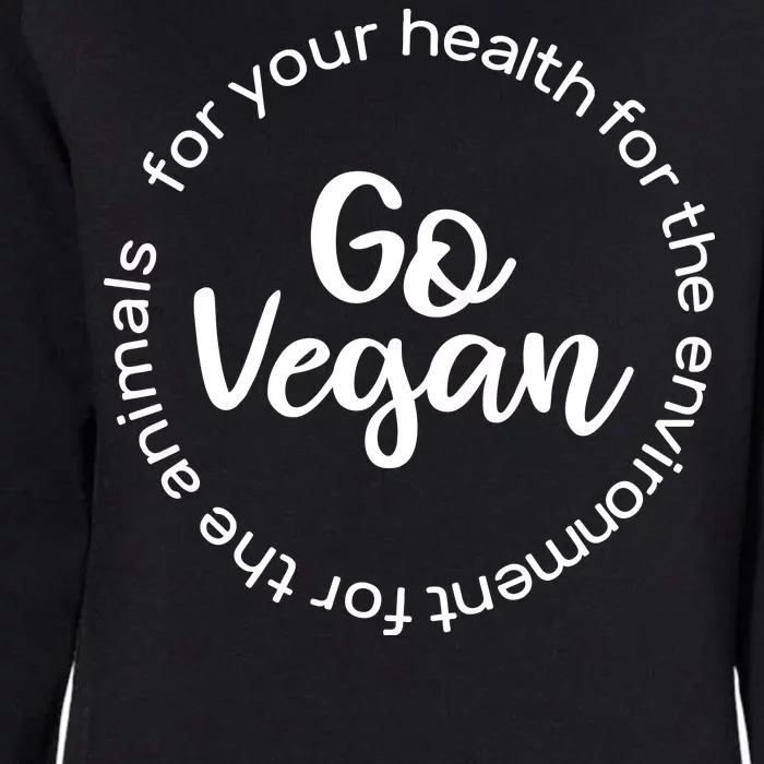 Go Vegan For Life Womens California Wash Sweatshirt