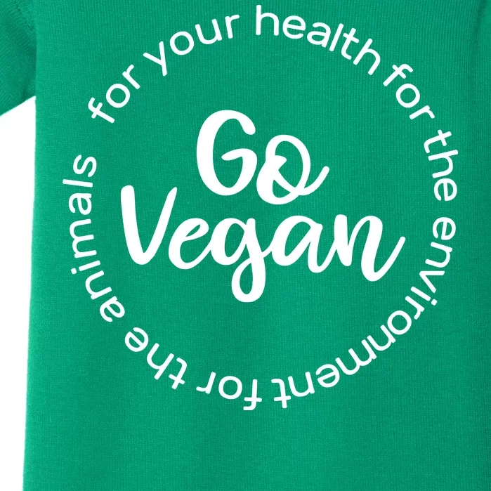 Go Vegan For Life Baby Bodysuit