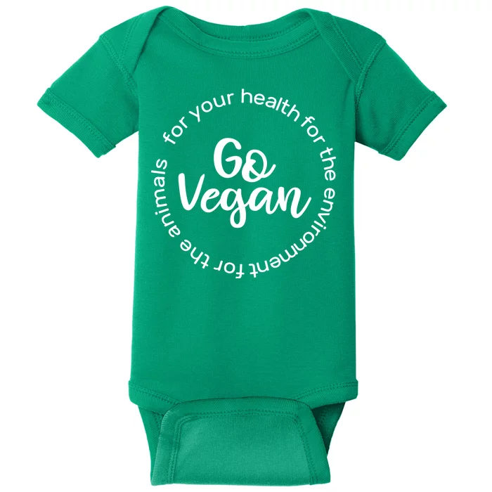 Go Vegan For Life Baby Bodysuit