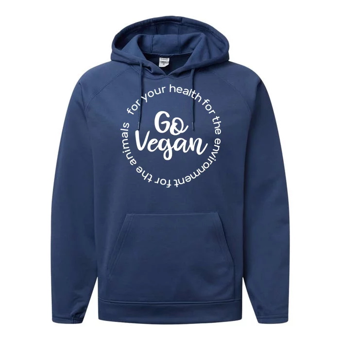 Go Vegan For Life Performance Fleece Hoodie