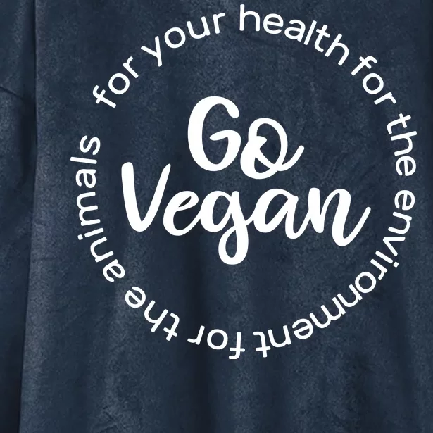 Go Vegan For Life Hooded Wearable Blanket