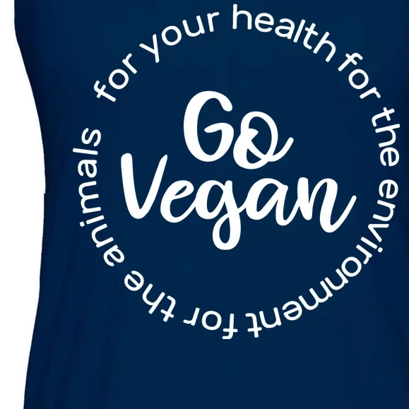 Go Vegan For Life Ladies Essential Flowy Tank