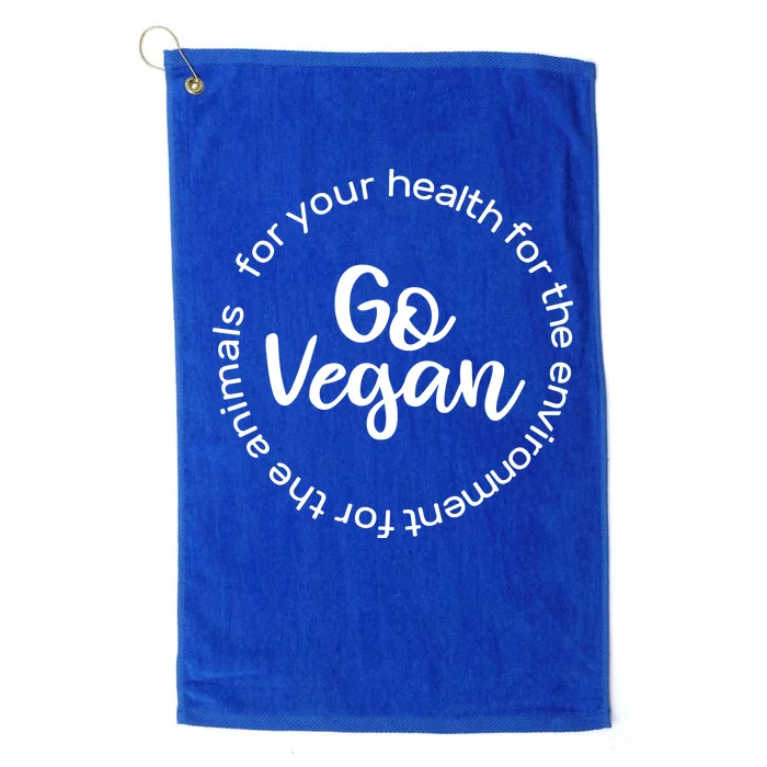 Go Vegan For Life Platinum Collection Golf Towel