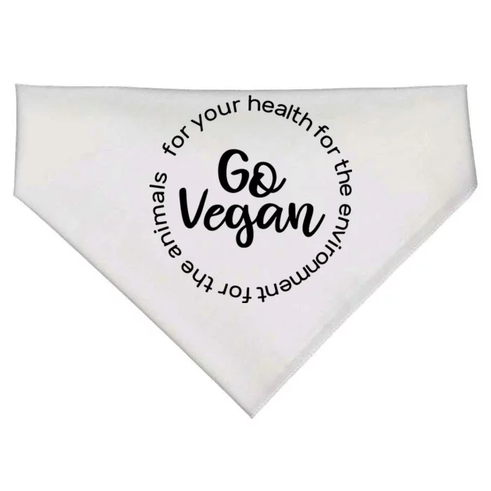 Go Vegan For Life USA-Made Doggie Bandana