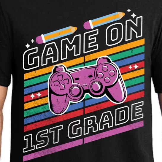 Game On 1St Grade Back To School Video Game Lover Student Cute Gift Pajama Set