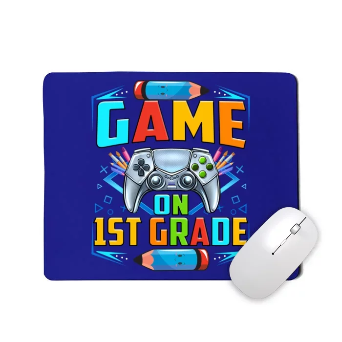 Game On 1St Grade Funny Back To School Video Games Gift Mousepad