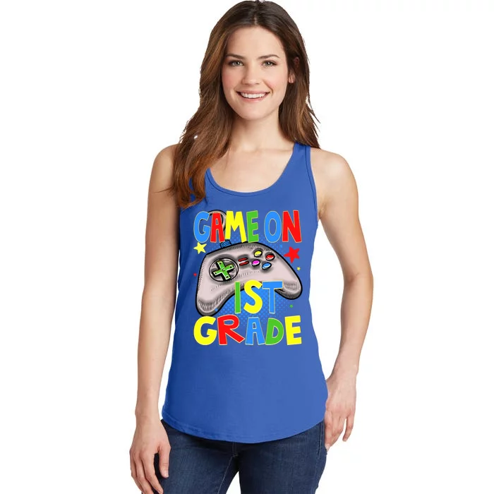 Game On 1St Grade Gaming Gamer Back To School Student Meaningful Gift Ladies Essential Tank