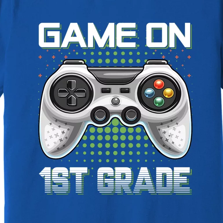 Game On 1St Grade Gamers Video Game Back To School Gift Premium T-Shirt