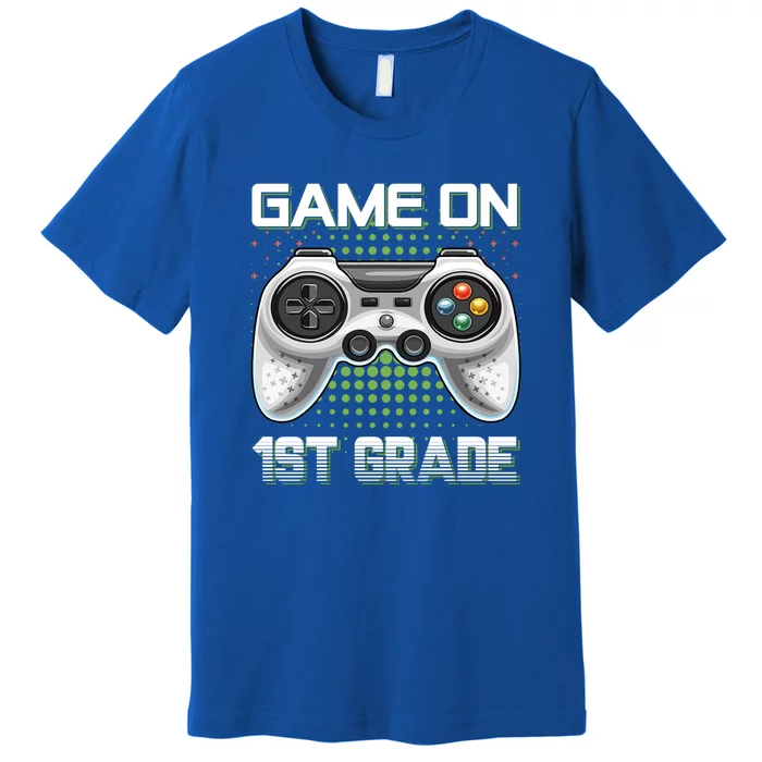 Game On 1St Grade Gamers Video Game Back To School Gift Premium T-Shirt