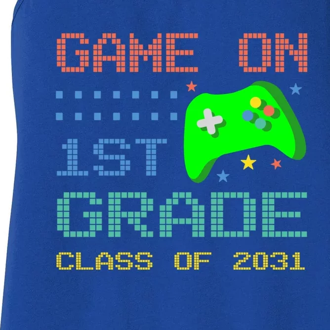 Game On 1St Grade Class Of 2031 Back To School Gifgift Women's Racerback Tank