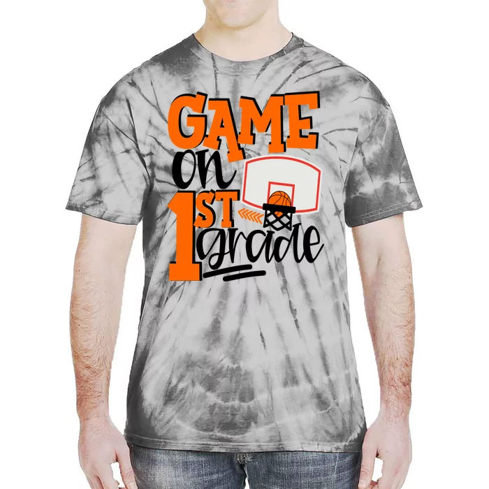 Game On 1St Grade Fun Basketball School Gift Tie-Dye T-Shirt