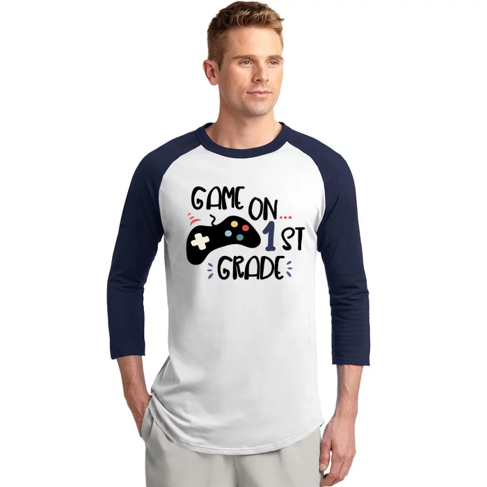 Game On 1St Grade (Remote Control) Gift Baseball Sleeve Shirt