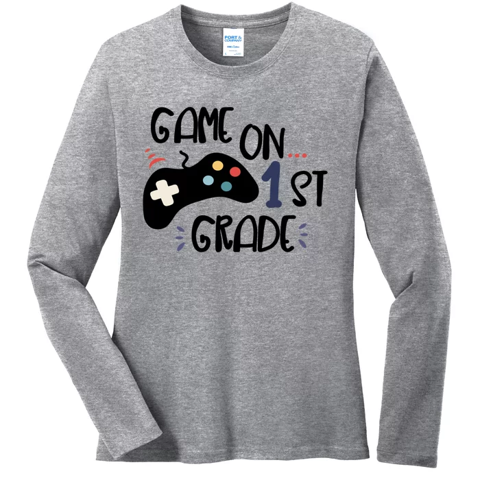 Game On 1St Grade (Remote Control) Gift Ladies Long Sleeve Shirt