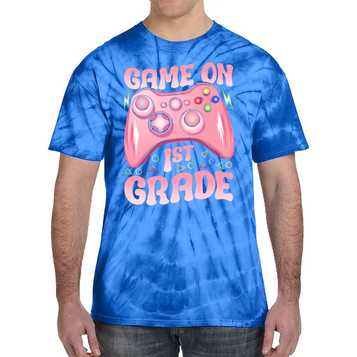 Game On 1St Grade Back To School First Grade Video Games Gift Tie-Dye T-Shirt