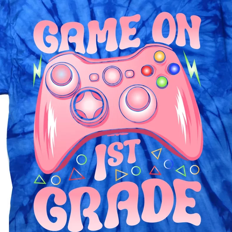 Game On 1St Grade Back To School First Grade Video Games Gift Tie-Dye T-Shirt