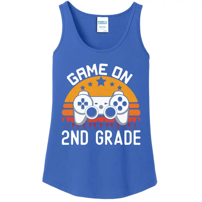 Game On 2Nd Grade Funny Back To School Second Grade Gift Ladies Essential Tank