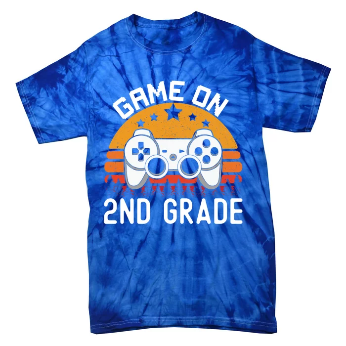 Game On 2Nd Grade Funny Back To School Second Grade Gift Tie-Dye T-Shirt