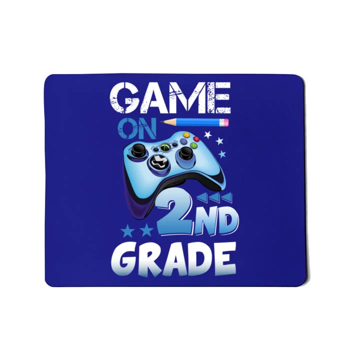 Game On 2Nd Grade First Day Gamer Back To School Funny Gift Mousepad