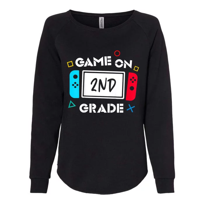 Game On 2Nd Grade Second Back To School First Day Of Gift Womens California Wash Sweatshirt