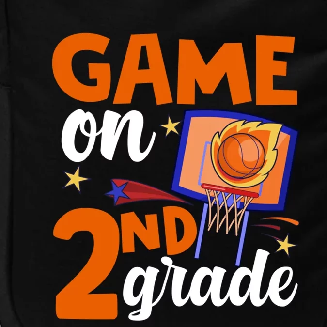 Game On 2Nd Grade Basketball Back To School Students Gift Impact Tech Backpack