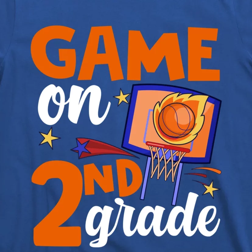 Game On 2Nd Grade Basketball Back To School Students Gift T-Shirt