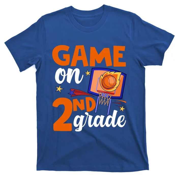 Game On 2Nd Grade Basketball Back To School Students Gift T-Shirt