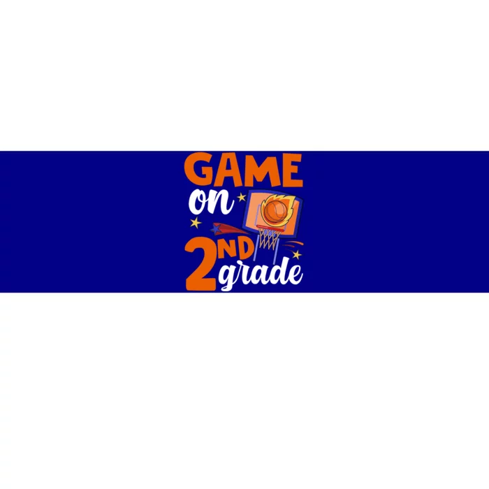 Game On 2Nd Grade Basketball Back To School Students Gift Bumper Sticker