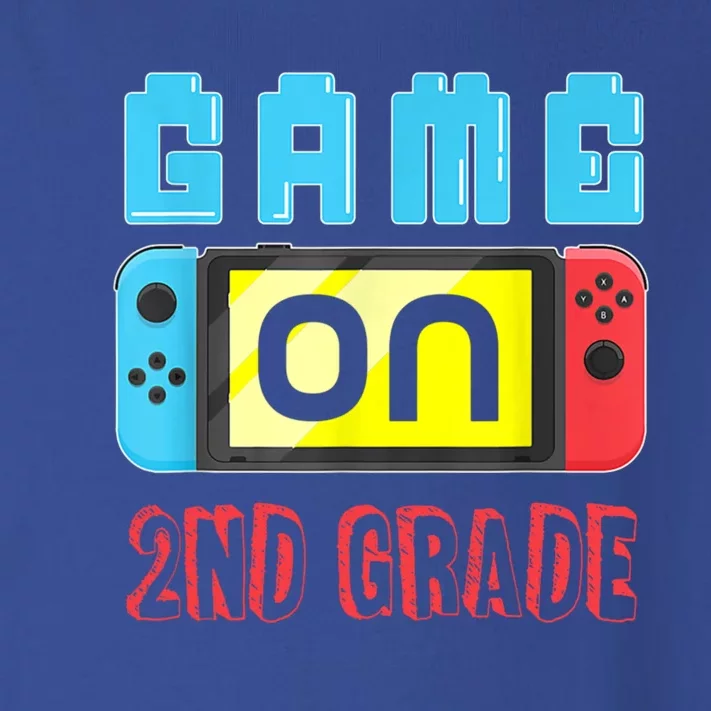 Game On 2Nd Grade Gaming Gamer Back To School Student Funny Gift Toddler Long Sleeve Shirt