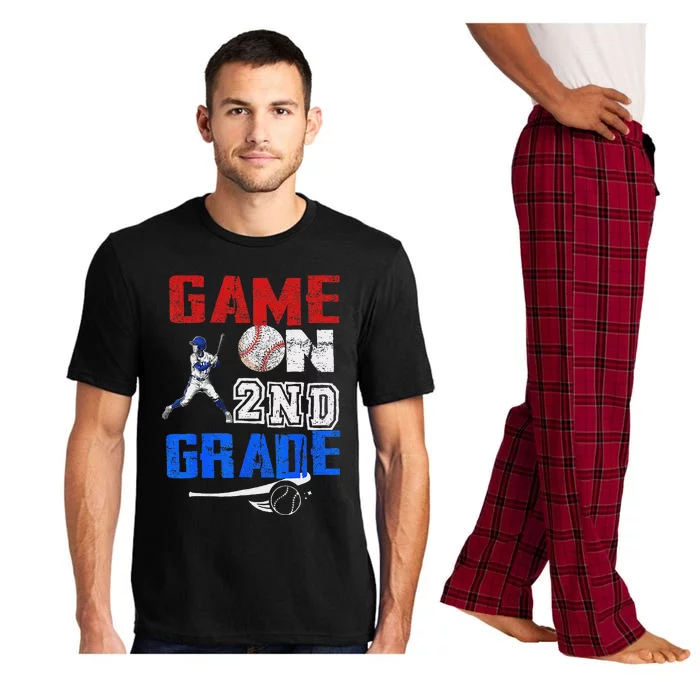 Game On 2nd Grade With Baseball Player First Day Of School Pajama Set