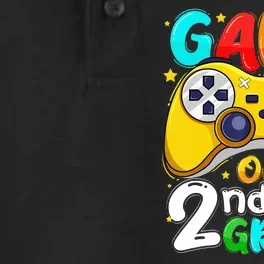 Game On 2nd Grade Back To School Gamer Dry Zone Grid Performance Polo