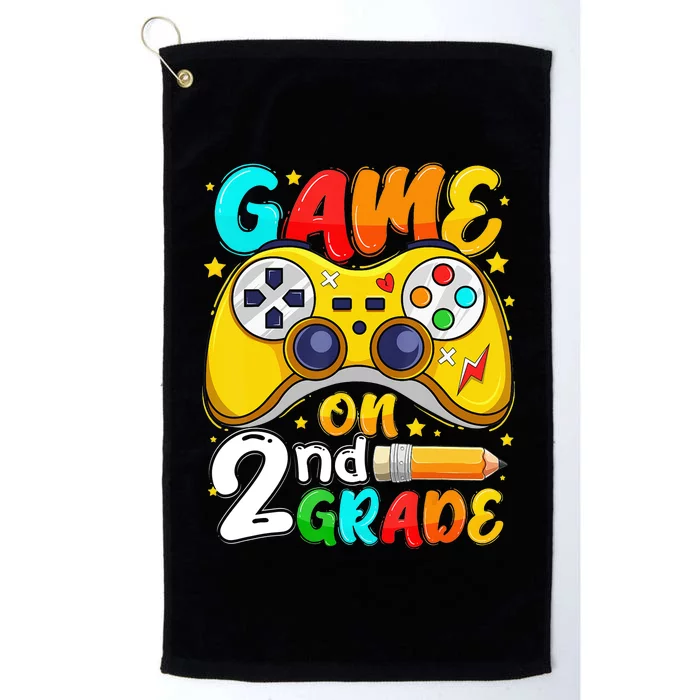 Game On 2nd Grade Back To School Gamer Platinum Collection Golf Towel