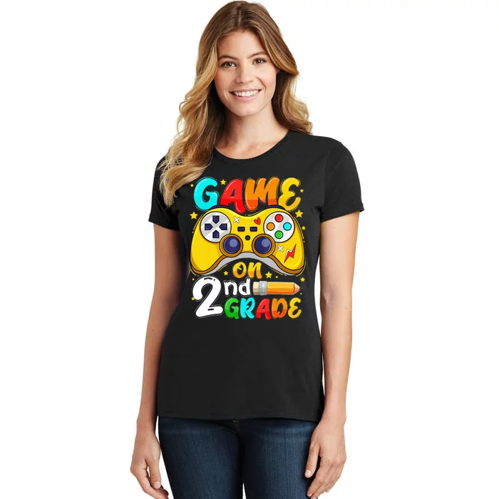 Game On 2nd Grade Back To School Gamer Women's T-Shirt