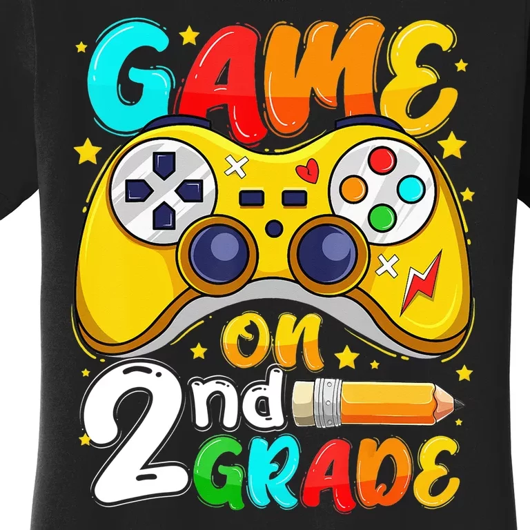 Game On 2nd Grade Back To School Gamer Women's T-Shirt