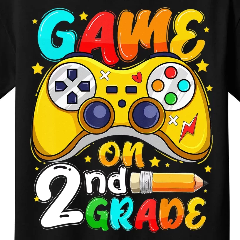 Game On 2nd Grade Back To School Gamer Kids T-Shirt