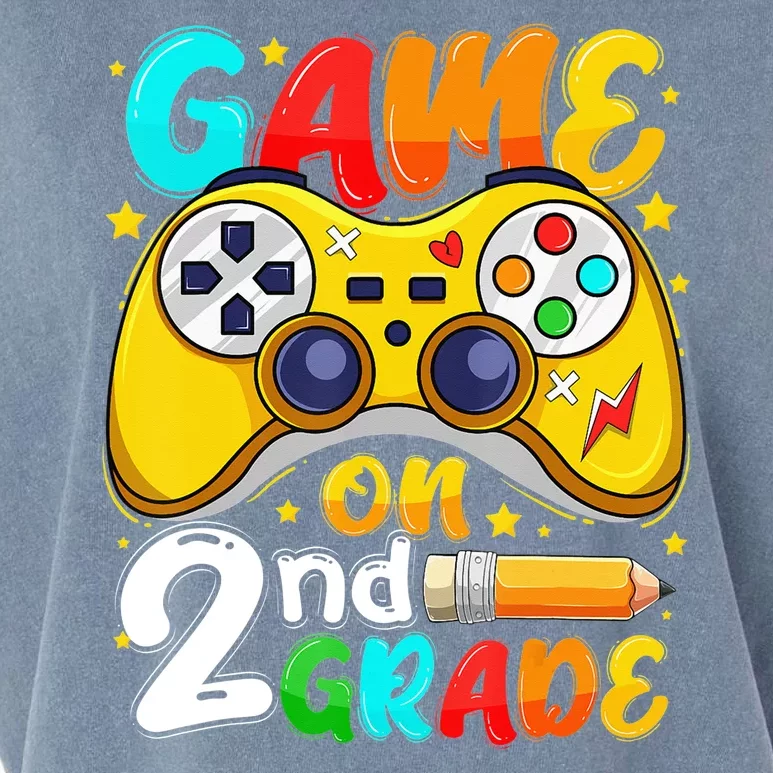 Game On 2nd Grade Back To School Gamer Garment-Dyed Women's Muscle Tee