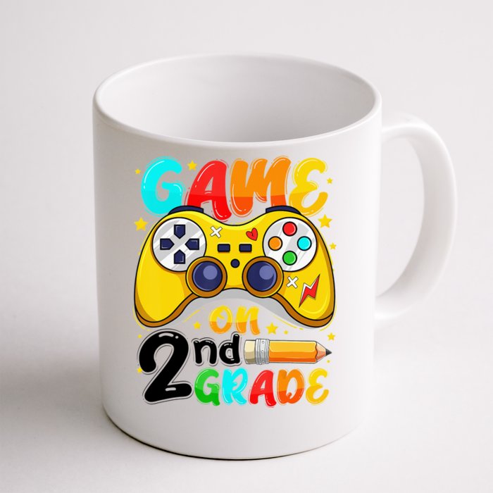 Game On 2nd Grade Back To School Gamer Front & Back Coffee Mug