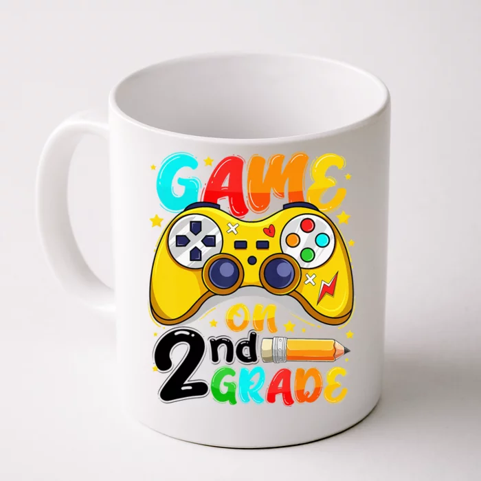 Game On 2nd Grade Back To School Gamer Front & Back Coffee Mug