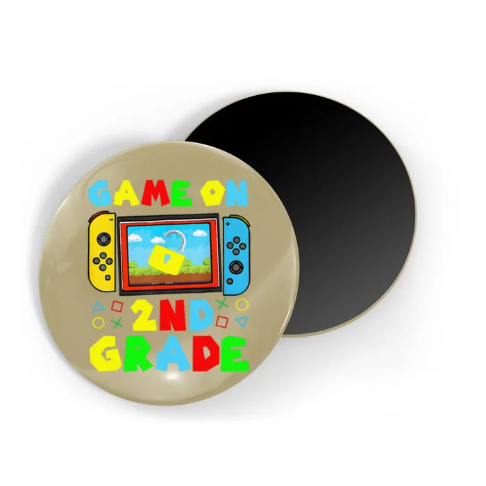 Game On 2nd Grade Back To School Funny Gamer Magnet