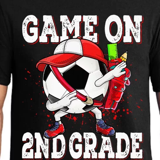 Game On 2nd Grade Soccer Dabbing Retro Player Backpack Pajama Set