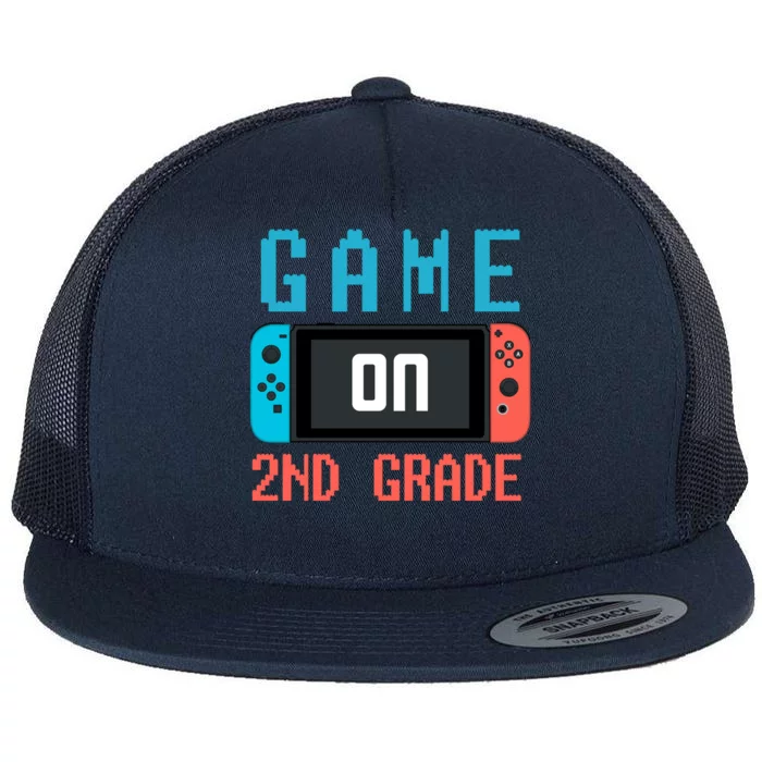 Game On 2nd Grade Flat Bill Trucker Hat