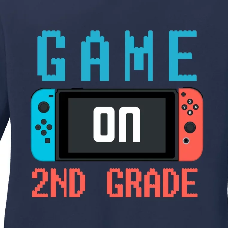 Game On 2nd Grade Ladies Long Sleeve Shirt