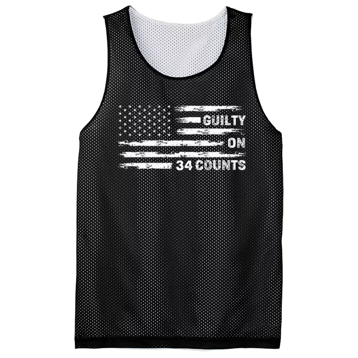 Guilty On 34 Counts Retro Vintage American Mesh Reversible Basketball Jersey Tank